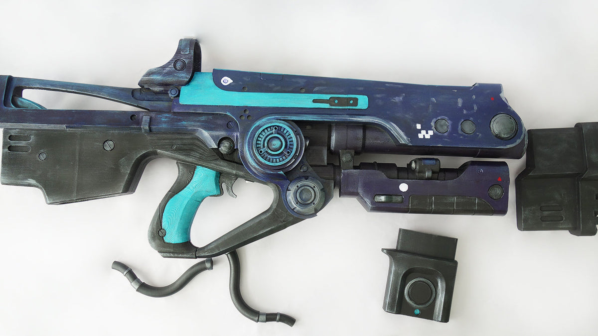 Hard Light auto rifle with LED’s