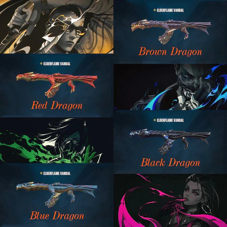 Valorant ElderFlame Vandal Dragon
