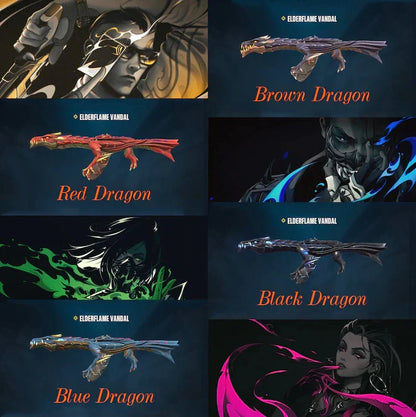 Valorant ElderFlame Vandal Dragon