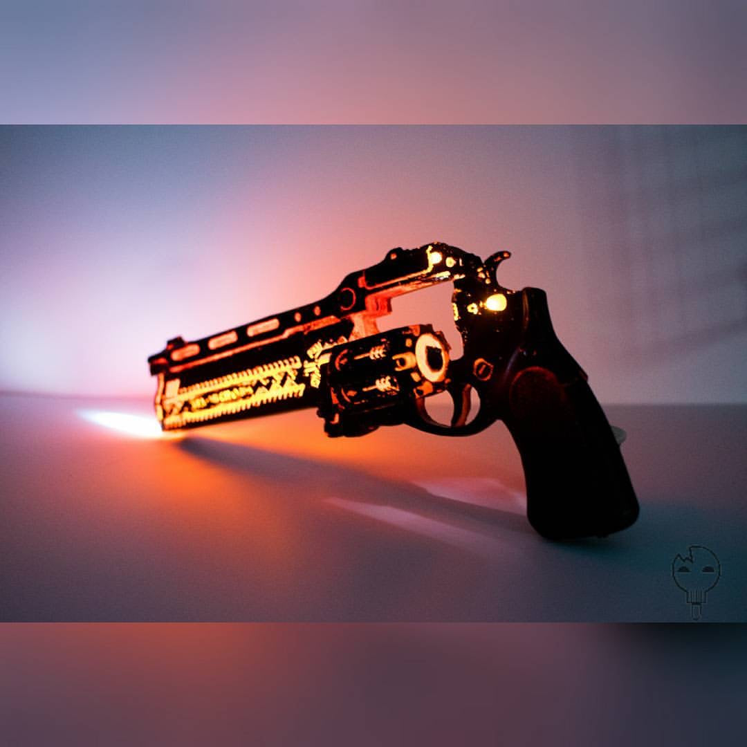 Hunters Golden Gun LED Prop